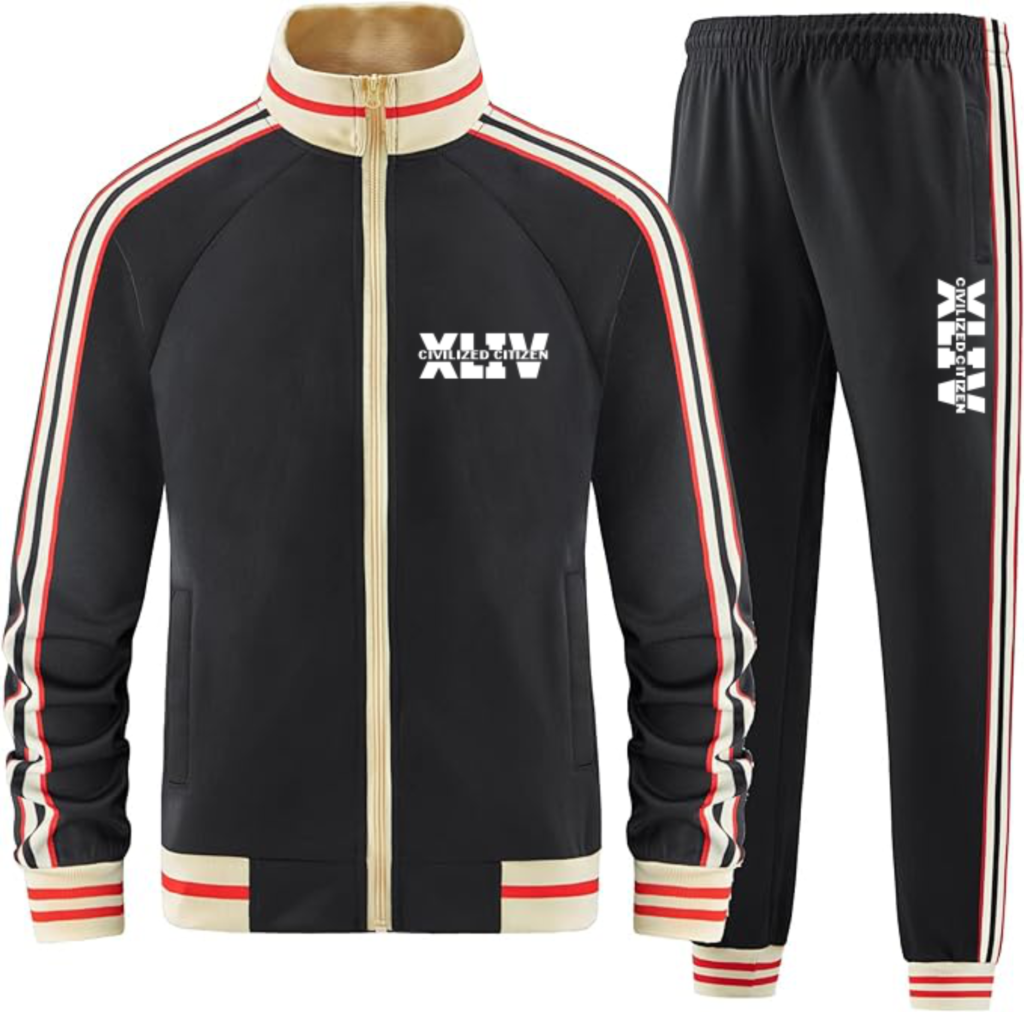 XLIV BLACK & CREAM TRACKSUIT