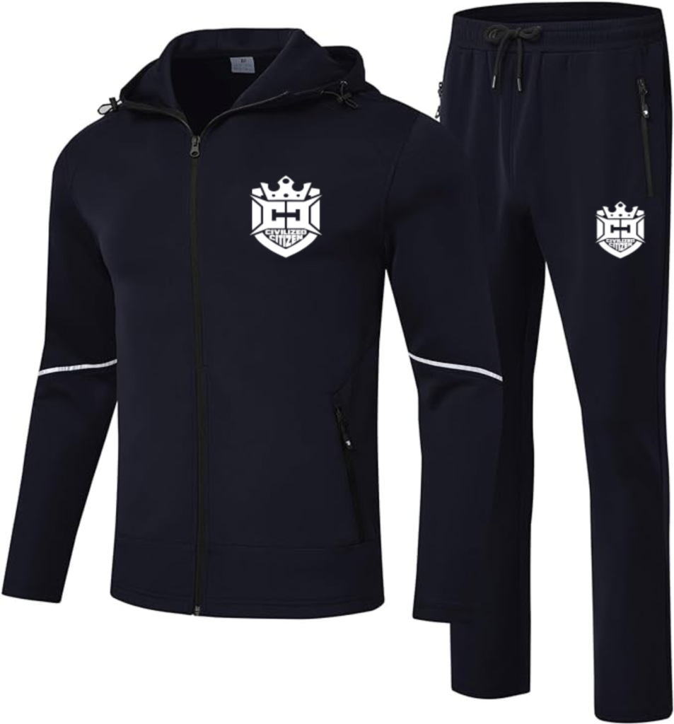 CIVILIZED CITIZEN HOODED TRACKSUIT BLACK