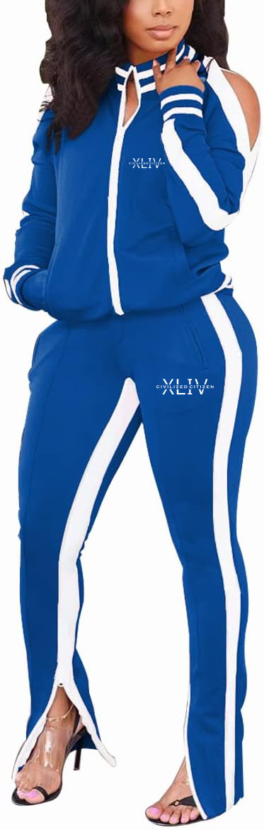 Ladies XLIV Tracksuit Royal Blue